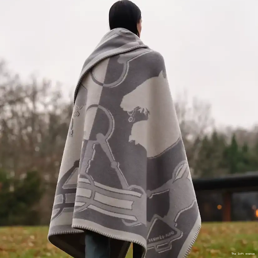 TATERSALE THROW HERMES WOOL BLANKET 0508